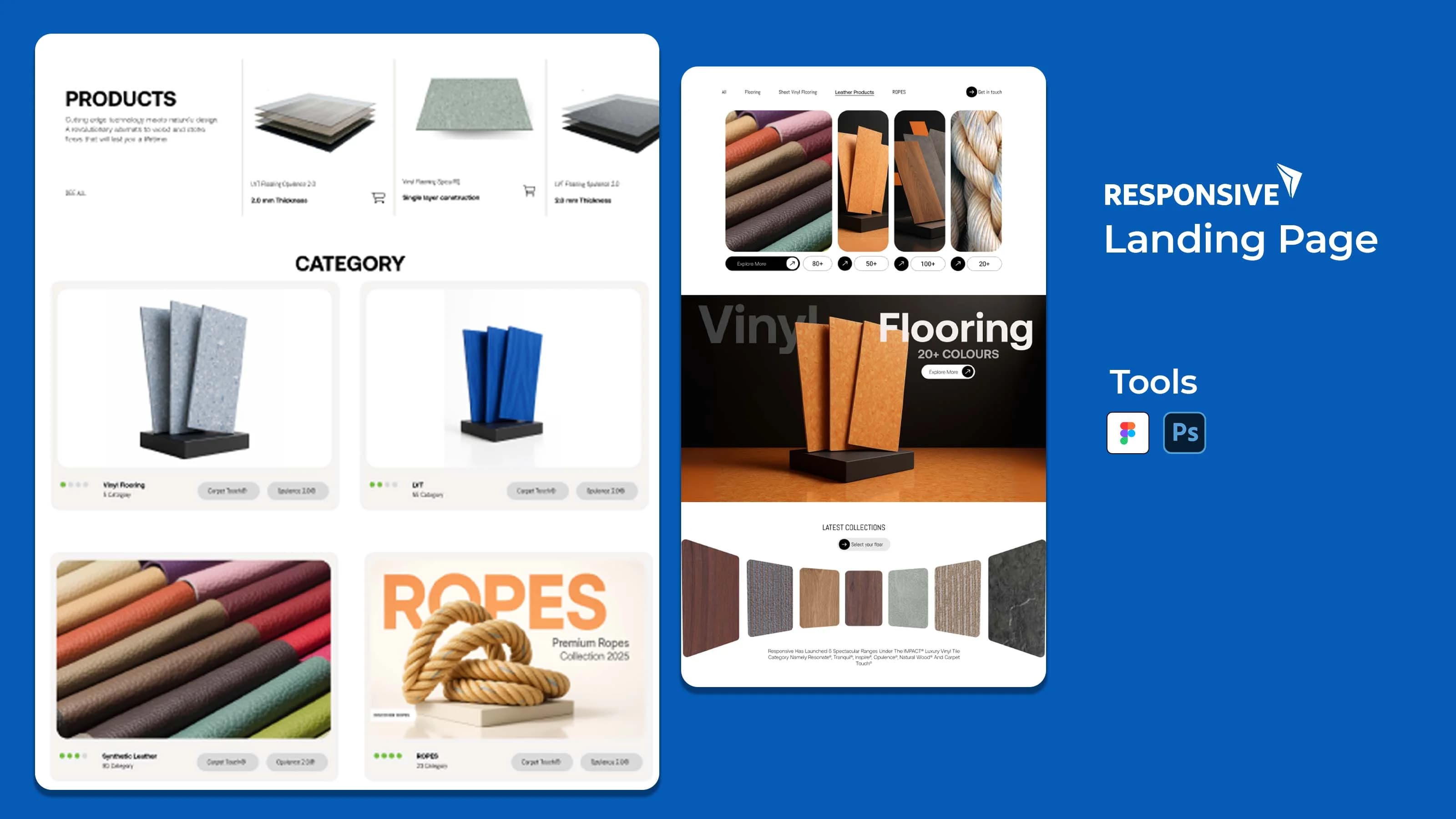 Responsive UI UX layout design