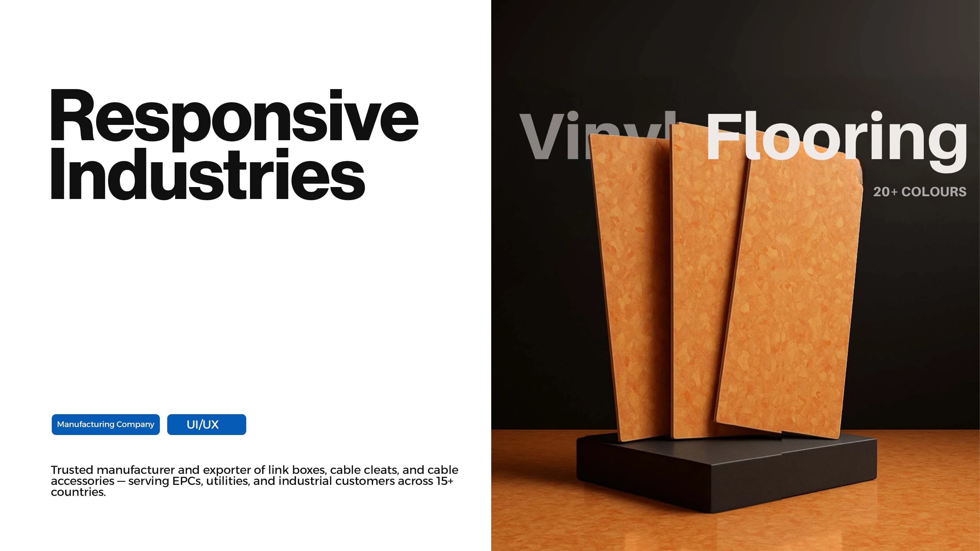 Responsive UI UX website design