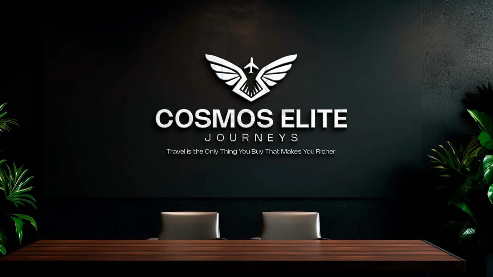 Cosmos Elite Journeys logo and brand identity design