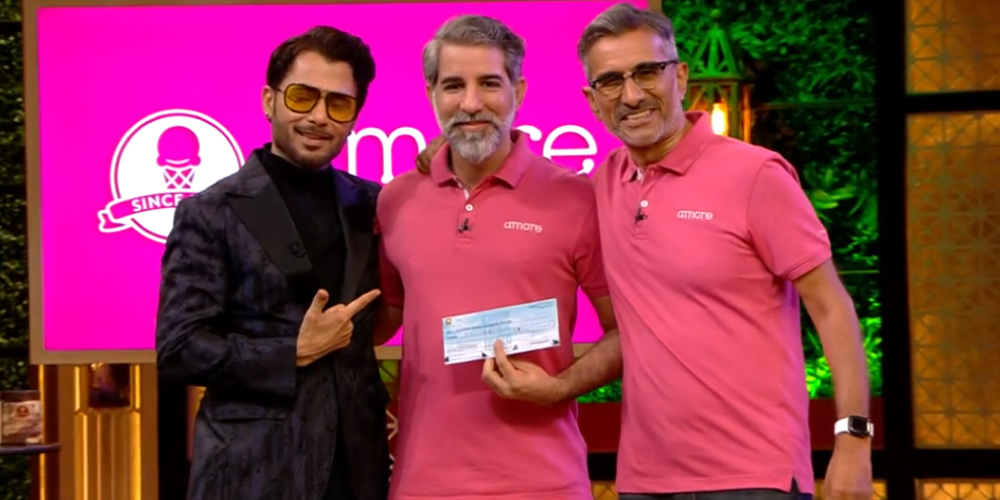 Amore founder with anupam mittal