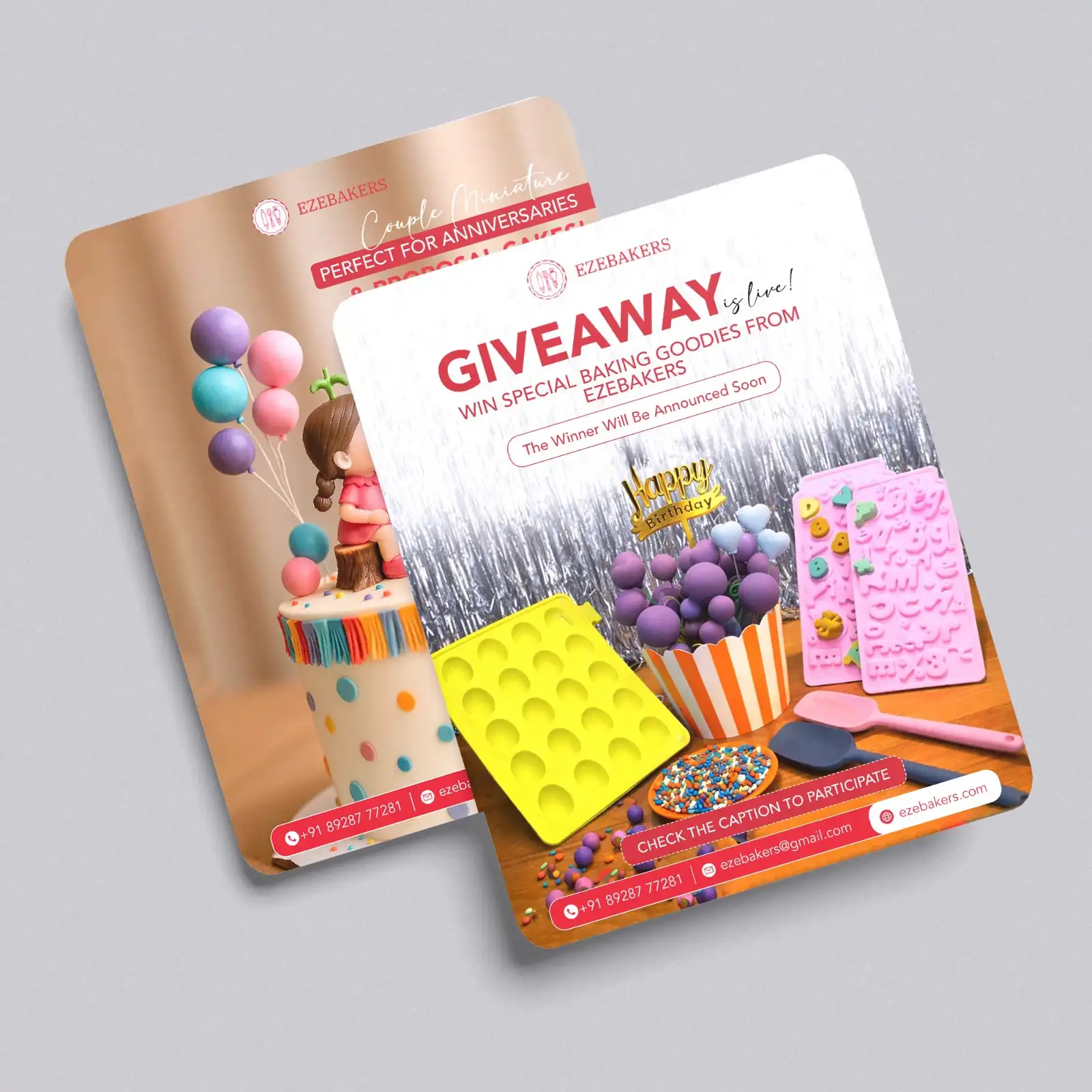 Social Media Giveaway and Product Promotion Post Design Mockup