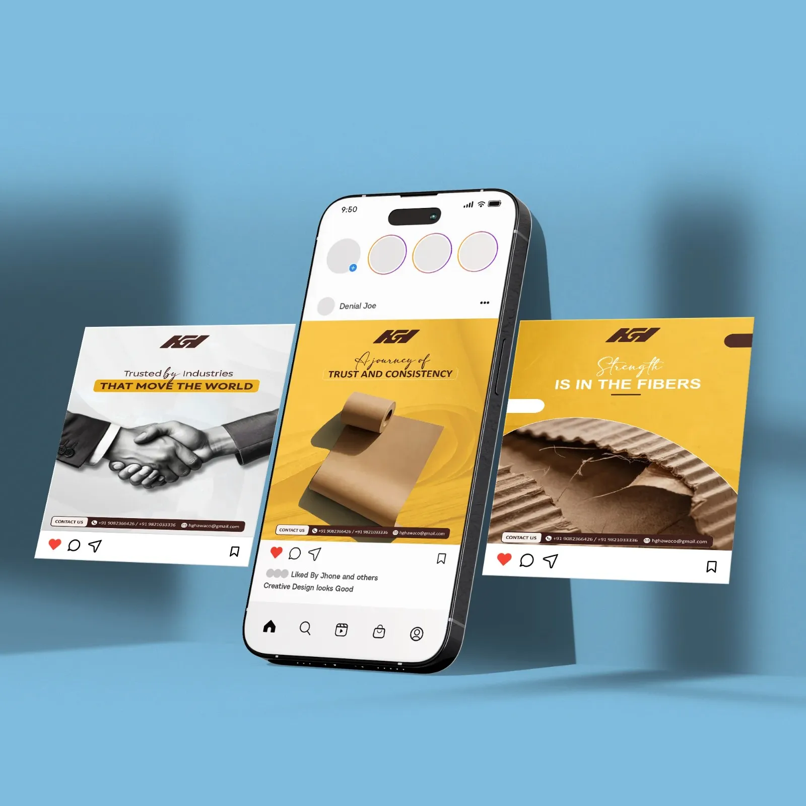 Corporate Social Media Branding Post Design Mockup