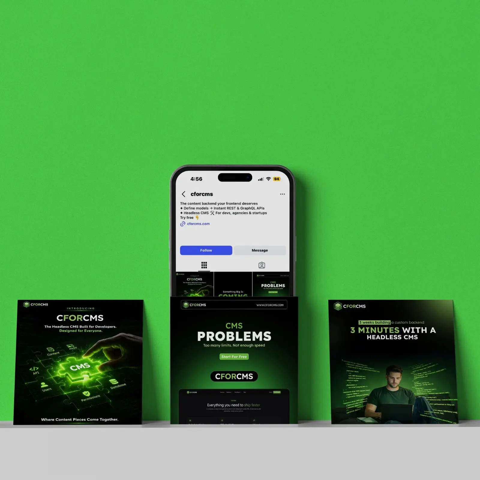 CFORCMS Social Media Post Designing Mockup