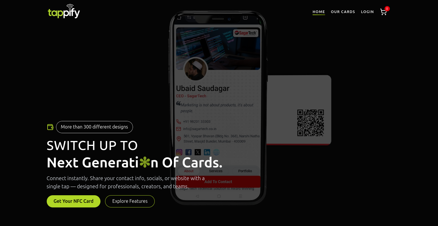 Tappify Interface Preview